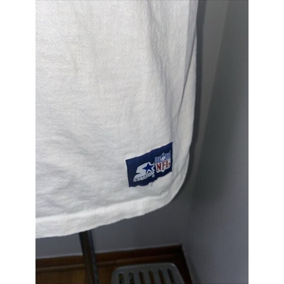 Vintage Starter Single Stitch T Shirt Cleveland Browns L Made in USA White Tee - Picture 4 of 11